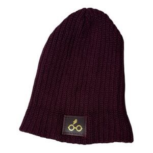 Love Your Melon Harry Potter Lightning Bolt Glasses Ribbed Knit Beanie Hat.